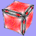 Crushed cube