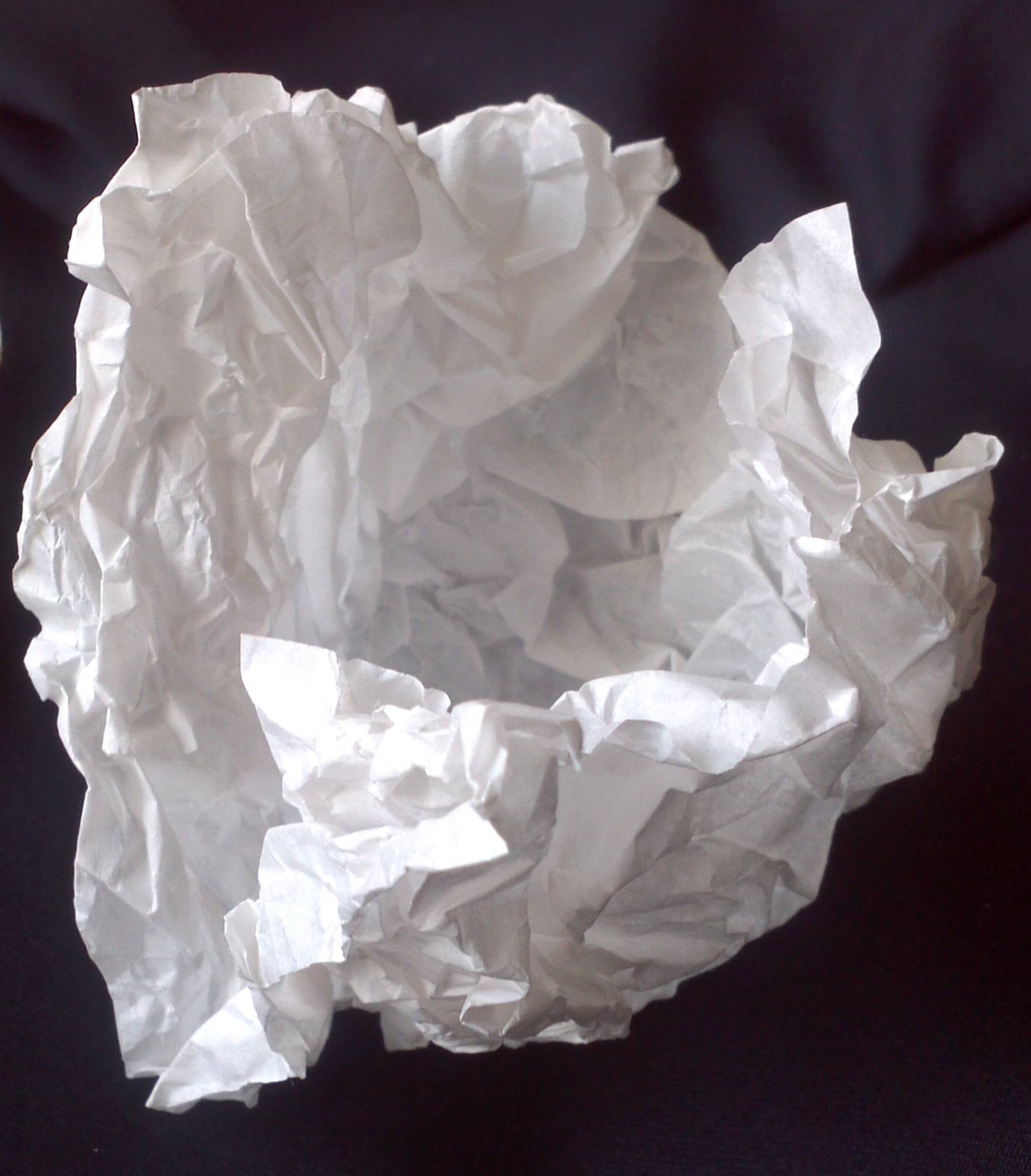 Paper Crumpling Transitions